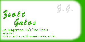 zsolt galos business card
